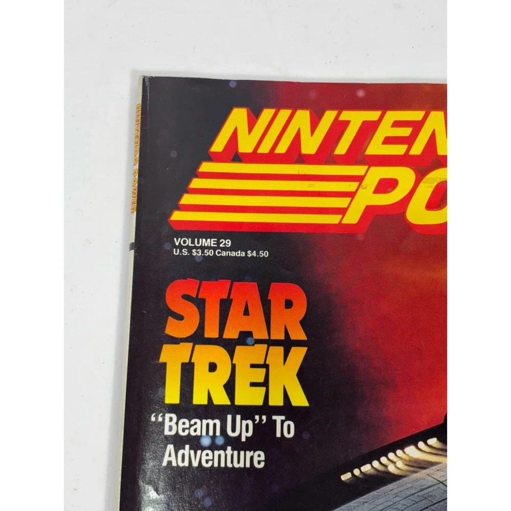 Nintendo Power ‎ Volume 29 Star Trek w Flintstones Poster